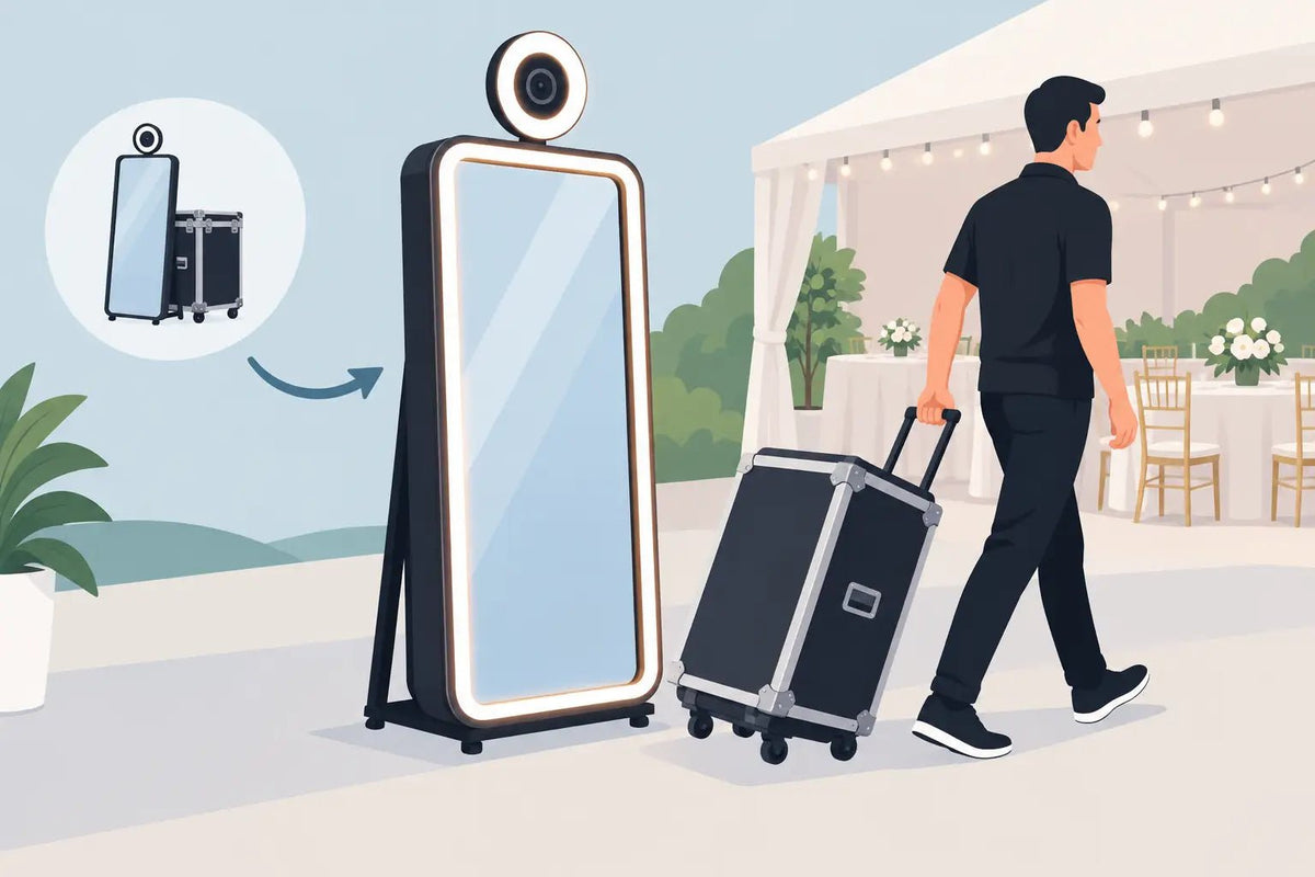 Are Mirror Booths Portable for Event Pros? - DJ And Photo Booth Supply