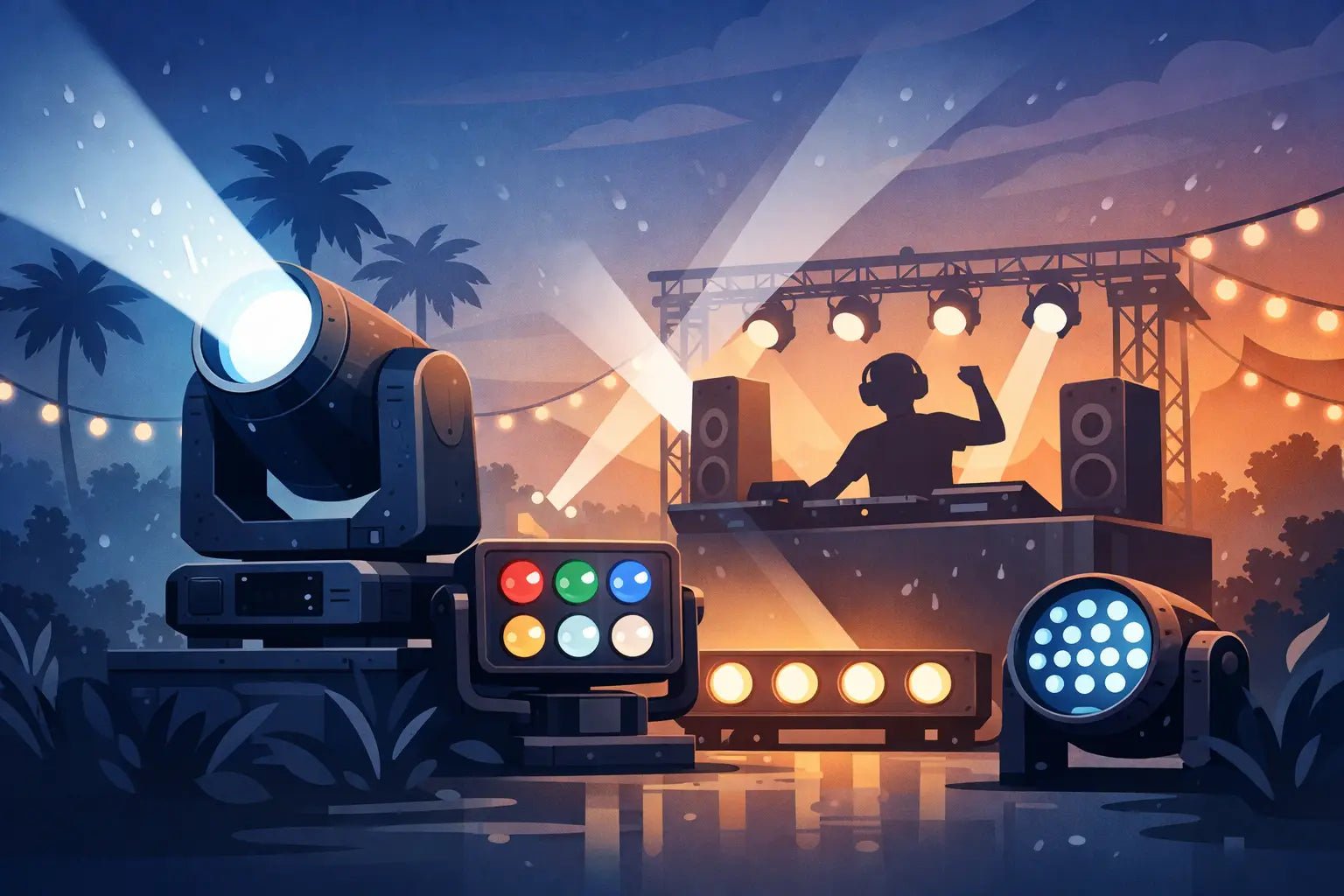 IP65 DJ Lights for Outdoor Events That Earn - DJ And Photo Booth Supply