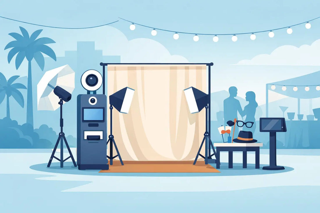 Open Air Photo Booth Setup That Rents Better - DJ And Photo Booth Supply