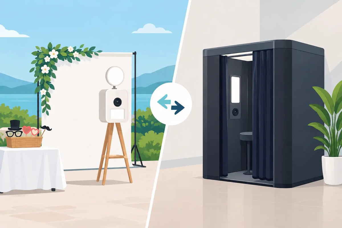 Open Air Versus Enclosed Booths for Rentals - DJ And Photo Booth Supply