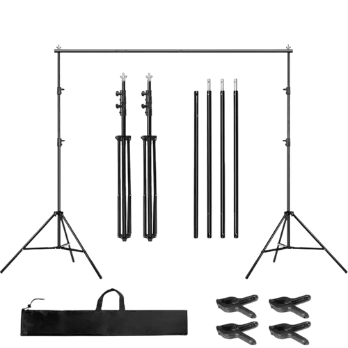 10x10 Ft Adjustable Backdrop Stand | Heavy Duty Photo Booth & Video Studio Stand - DJ And Photo Booth Supply