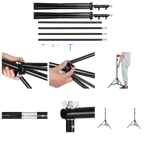 10x10 Ft Adjustable Backdrop Stand | Heavy Duty Photo Booth & Video Studio Stand - DJ And Photo Booth Supply