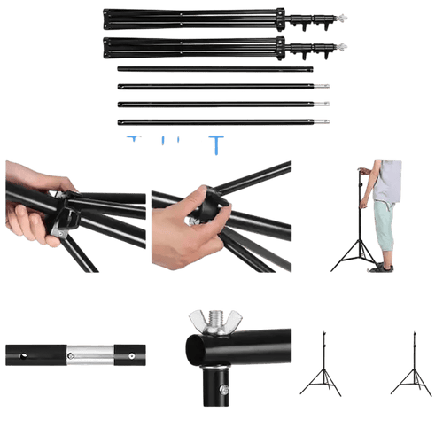 10x10 Ft Adjustable Backdrop Stand | Heavy Duty Photo Booth & Video Studio Stand - DJ And Photo Booth Supply