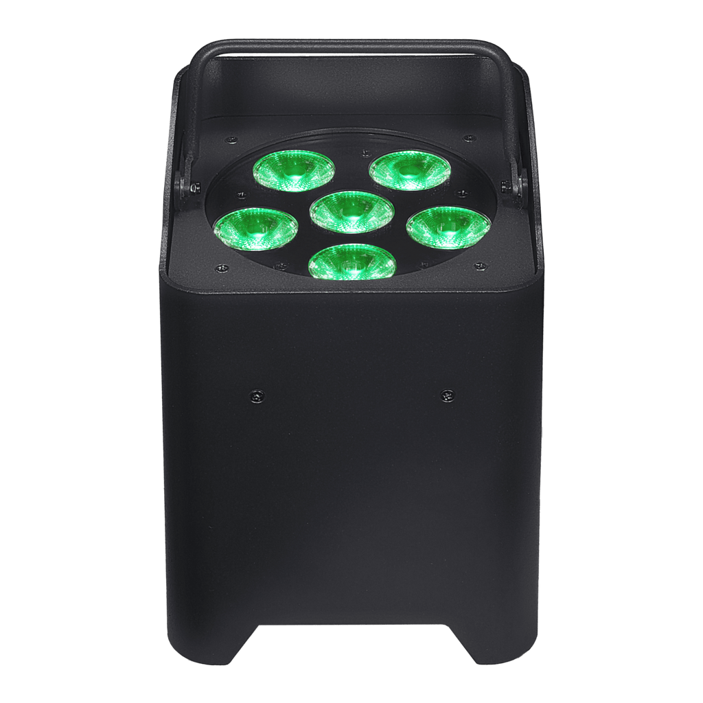 Both Lighting DJPBS-6IP Wireless Uplight | RGBAW Battery DJ LED Wash Fixture - DJ And Photo Booth Supply