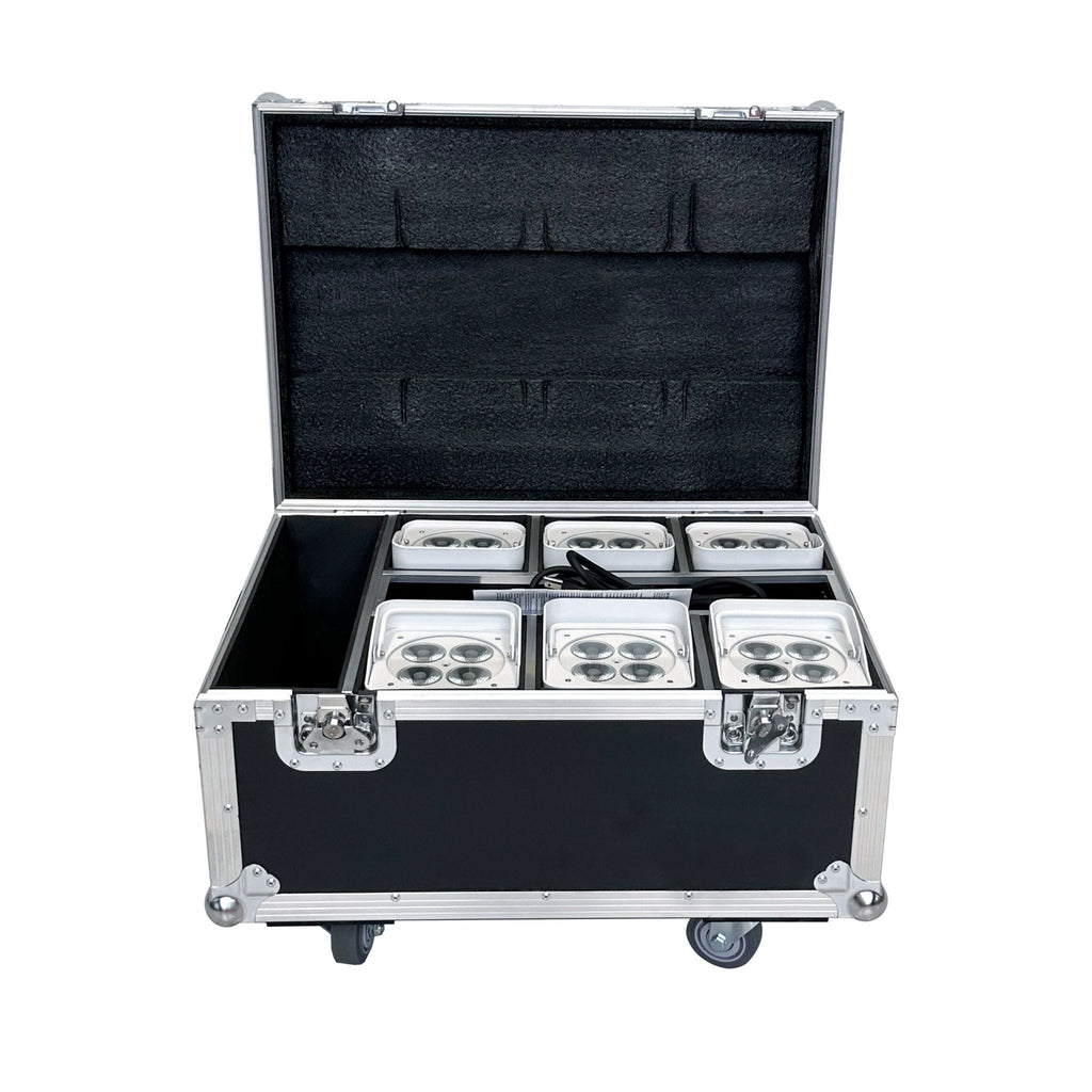 Both Lighting DJPBS-6IP Wireless Uplight | RGBAW Battery DJ LED Wash Fixture - DJ And Photo Booth Supply