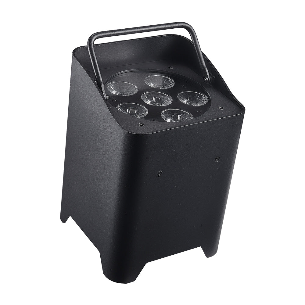 Both Lighting DJPBS-6IP Wireless Uplight | RGBAW Battery DJ LED Wash Fixture - DJ And Photo Booth Supply