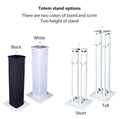 DJ Lighting Totem Stand | Moving Head Light Stand with Black & White Scrims - DJ And Photo Booth Supply