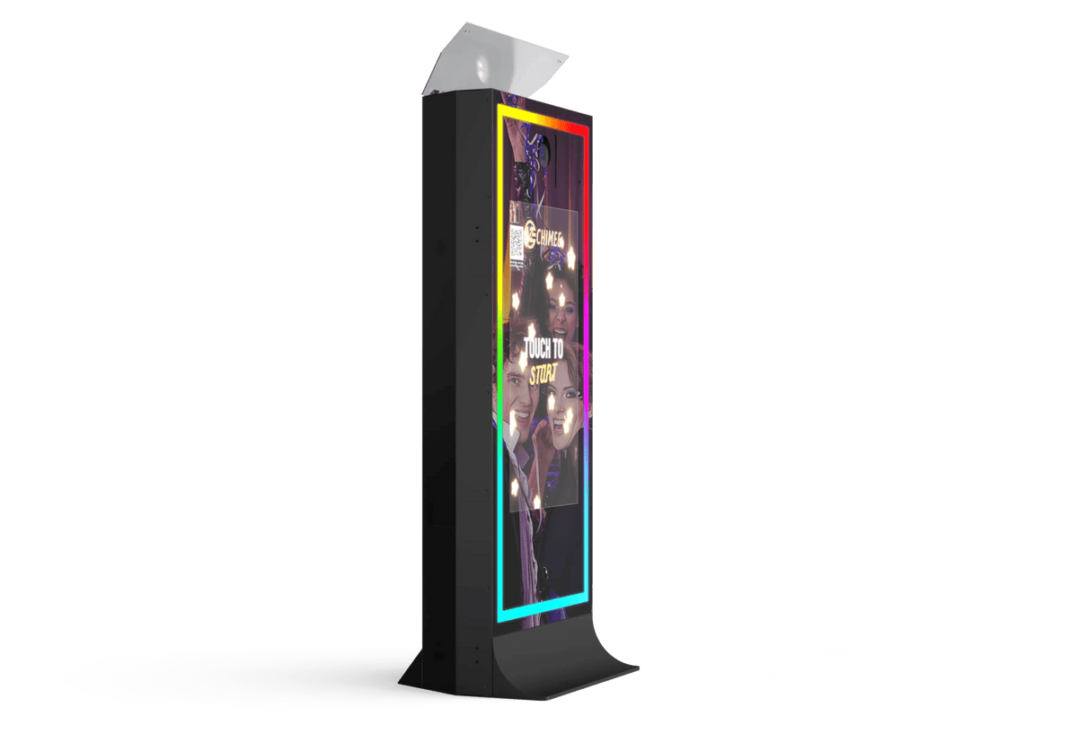 DJPBS 43 Inch 4K Touch Screen 72 Inch Tower Mirror Photo Booth DJ-PBS43 Tower Mirror Photo Booth - DJ And Photo Booth Supply