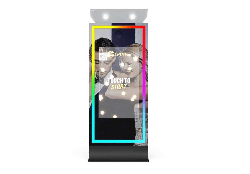 DJPBS 43 Inch 4K Touch Screen 72 Inch Tower Mirror Photo Booth DJ-PBS43 Tower Mirror Photo Booth - DJ And Photo Booth Supply