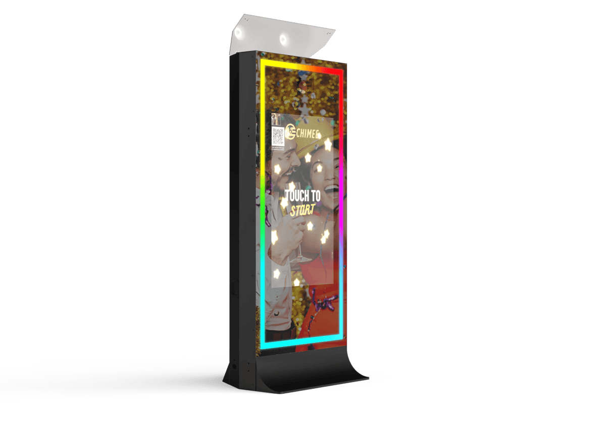 DJPBS 43 Inch 4K Touch Screen 72 Inch Tower Mirror Photo Booth DJ-PBS43 Tower Mirror Photo Booth - DJ And Photo Booth Supply