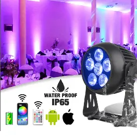 DJPBS - W620 Stage Battery Par Light Light - DJ And Photo Booth Supply