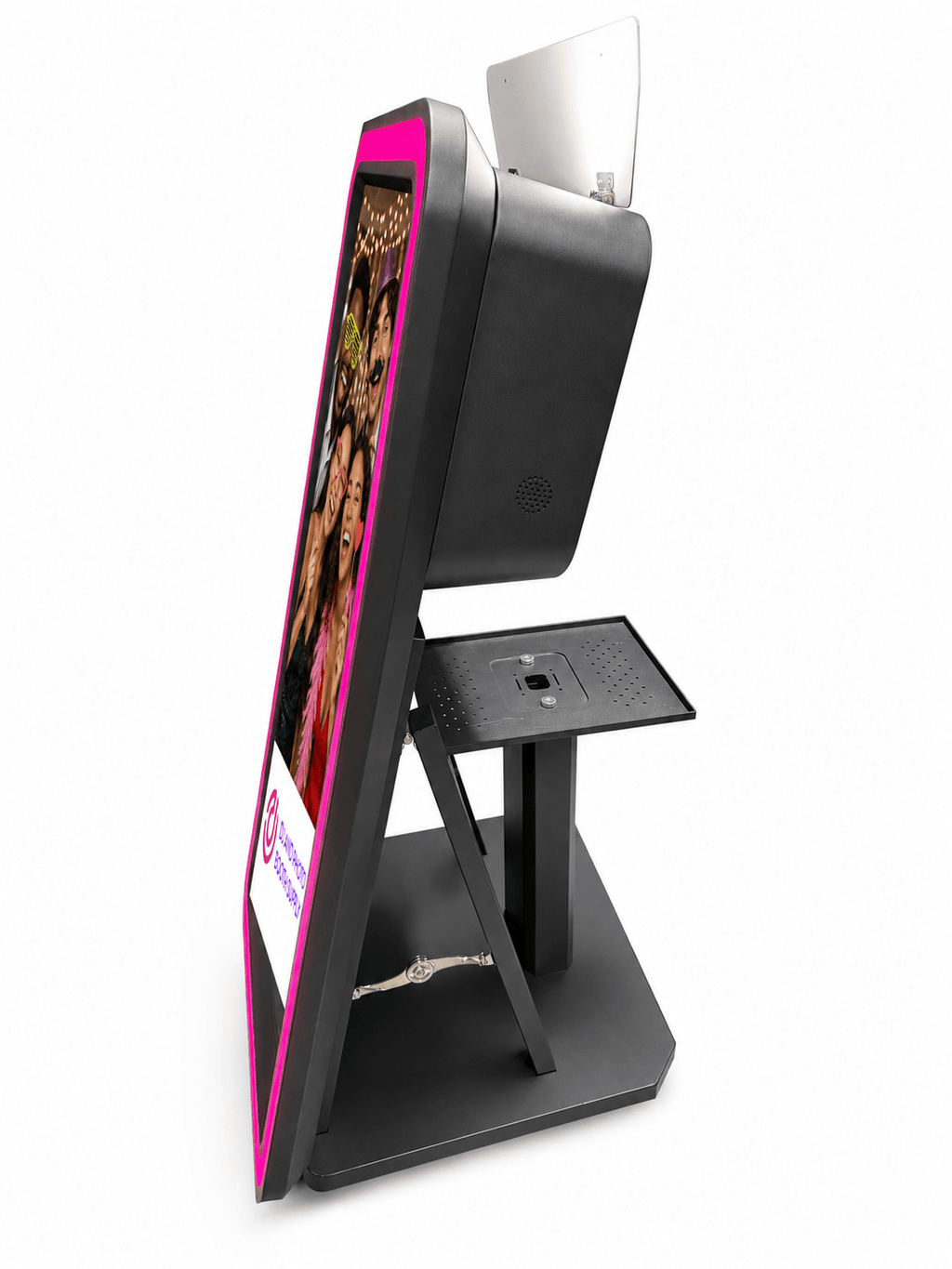 Mirror Booth Pro™ Photo Booth / Printer Shelf All In One|43-Inch Touch Screen DSLR Mirror Booth Pro™ - Best Mirror Photo Booth For Sale - Photo Booths For Sale. - DJ And Photo Booth Supply