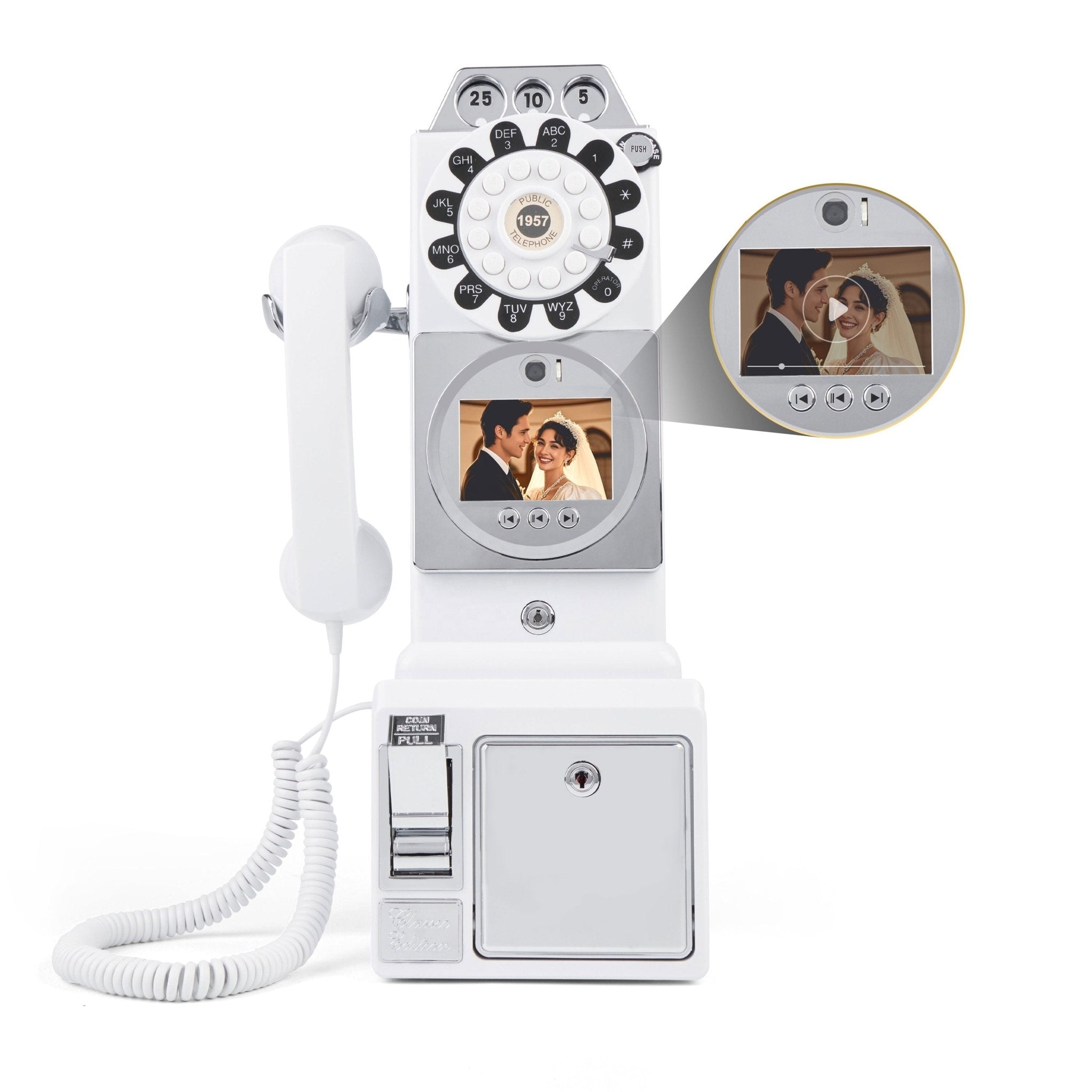 Retro Video Guestbook | Retro Phone Video Message Station for Event Operators - DJ And Photo Booth Supply